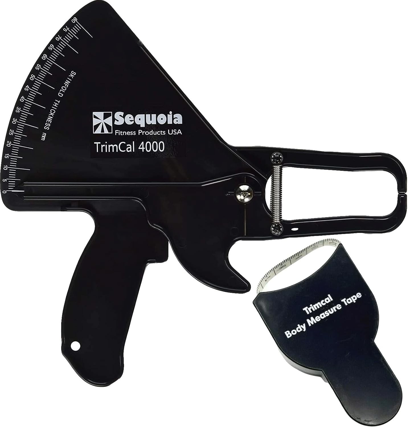 Dual-Sided Body Fat Caliper with Body Measure Tape for Accurate Fitness Tracking