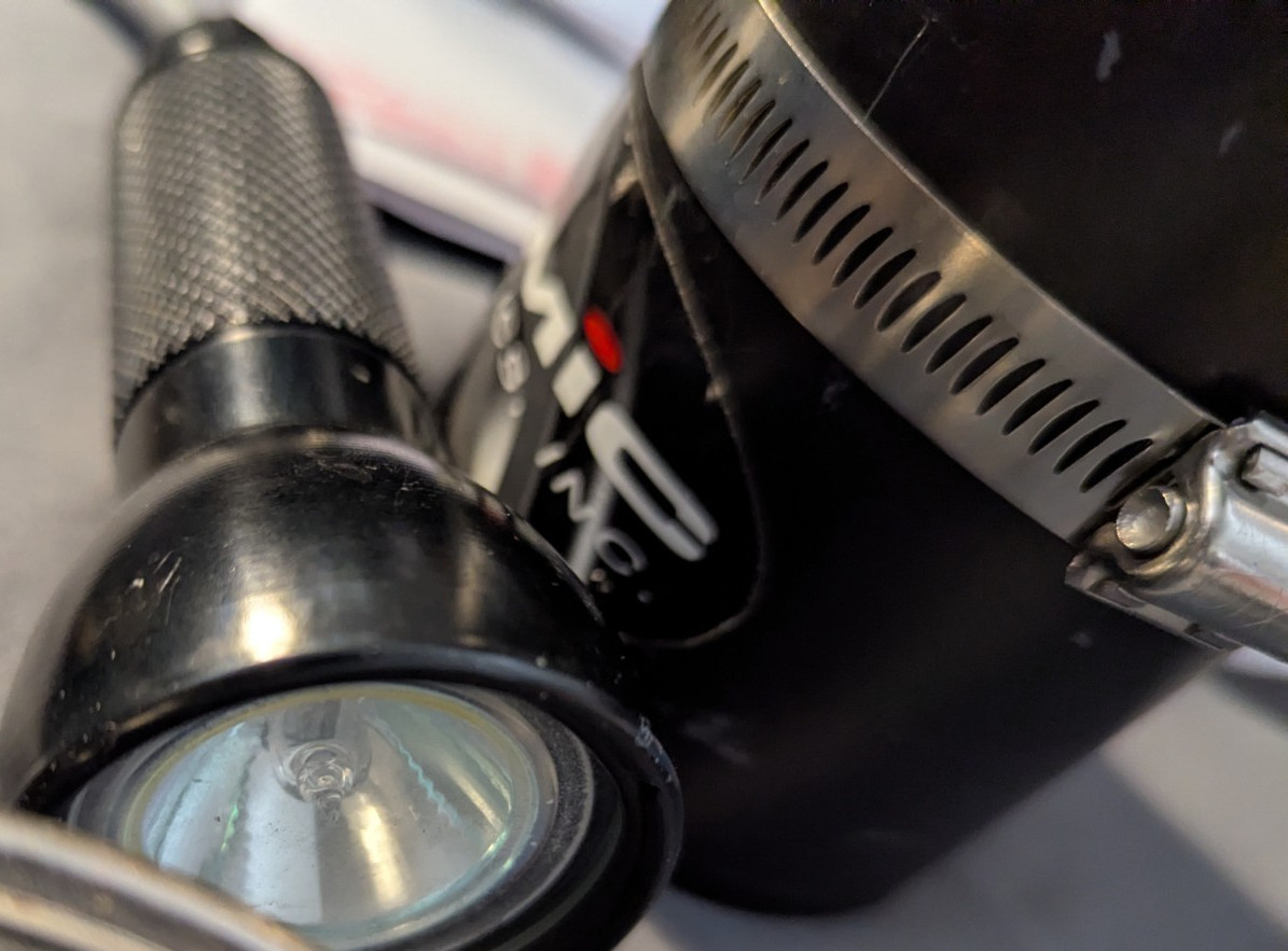 Atomic Aquatics Canister Scuba Diving Flash Light power sonic ps-1229 UNTESTED