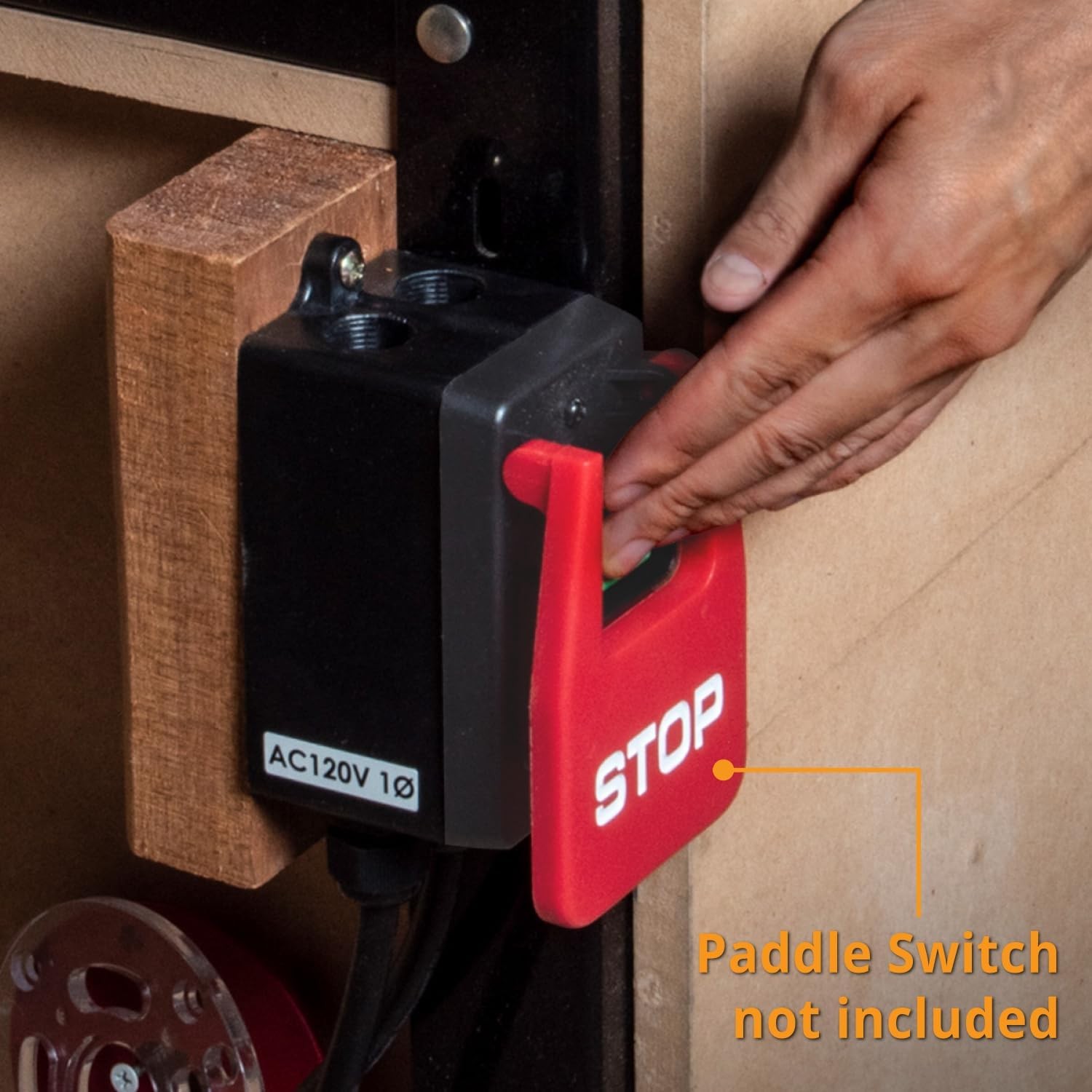POWERTEC 71834 Deep Switch Box with Hardware for Black