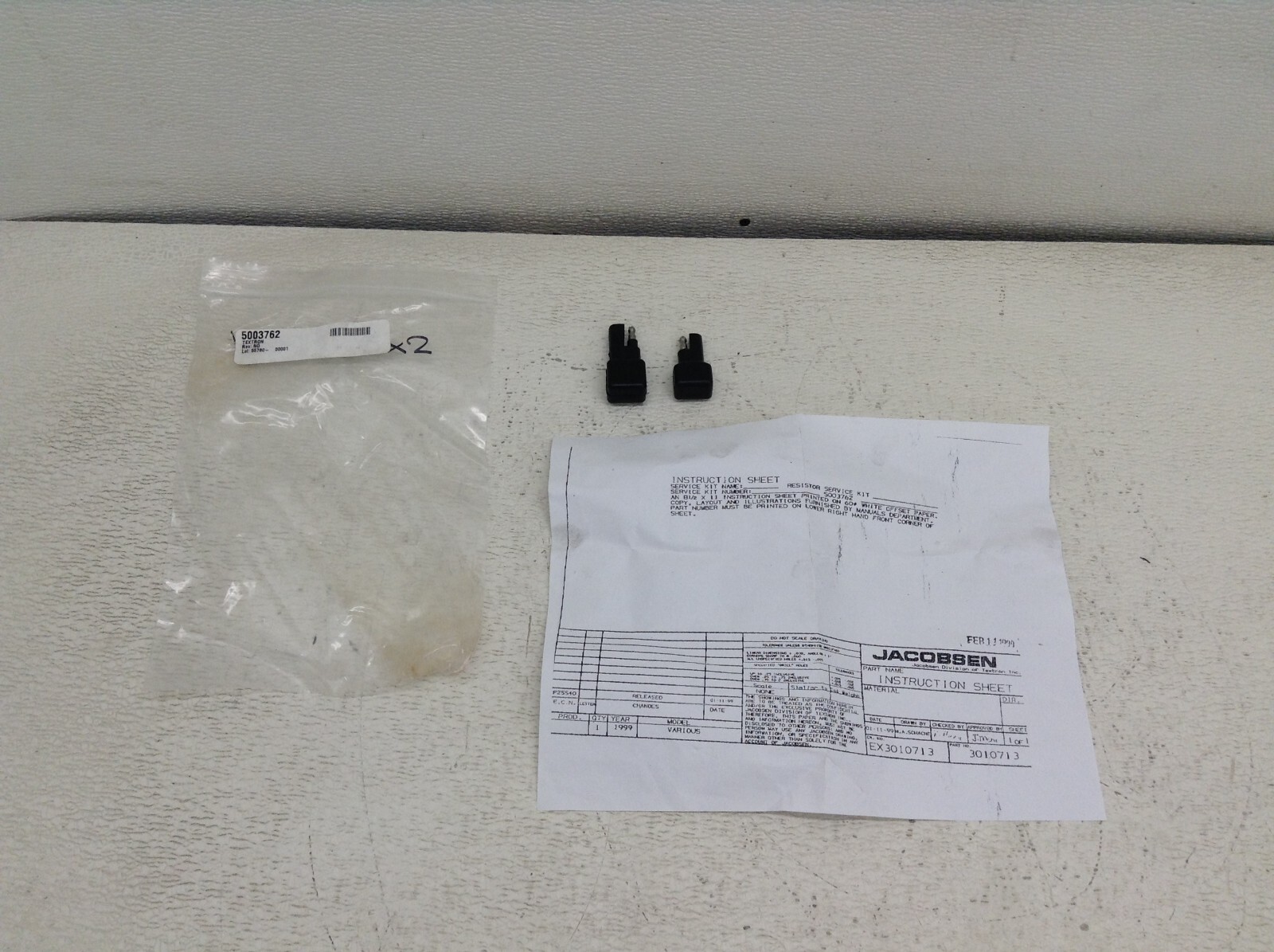 Jacobsen 5003762 Resistor Service Kit 3010713 New (TSC)