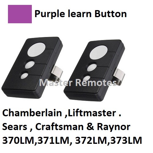 2 For Chamberlain 373LM 3 Button Garage Door Opener Remote Control - 315MHz