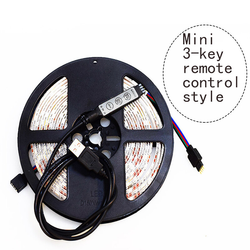 1-5M 5050 RGB LED Light Strip Colour Changing Tape with Remote Waterproof Home