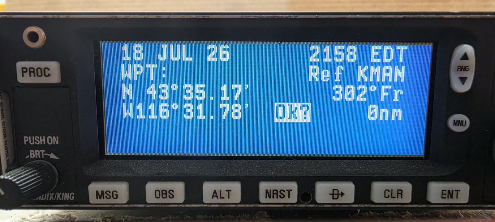 Bendix/King KLN 94 GPS P/N 069-01034-0101