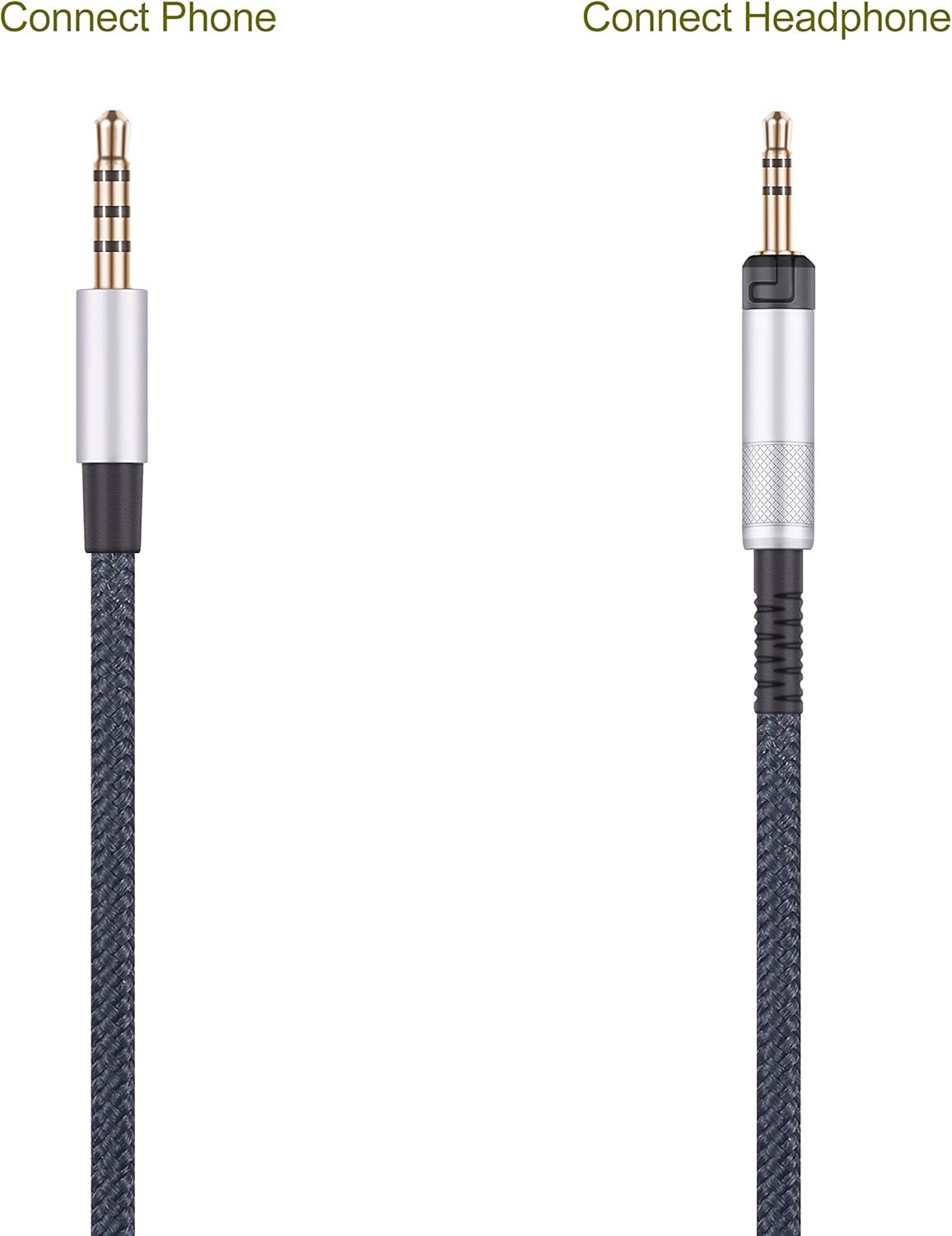 Audio Replacement Cable with In-Line Mic Remote Volume Control Compatible with S