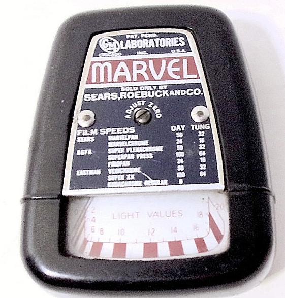 MARVEL Exposure Meter from G.M. Labs via Sears, Roebuck & Co.