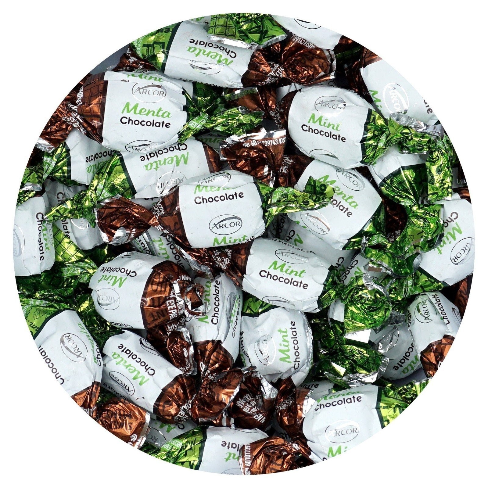 Chocolate Filled Mints, 2 Pound Bulk Candy (Approx. 150 pcs.), Chocolate Mint...
