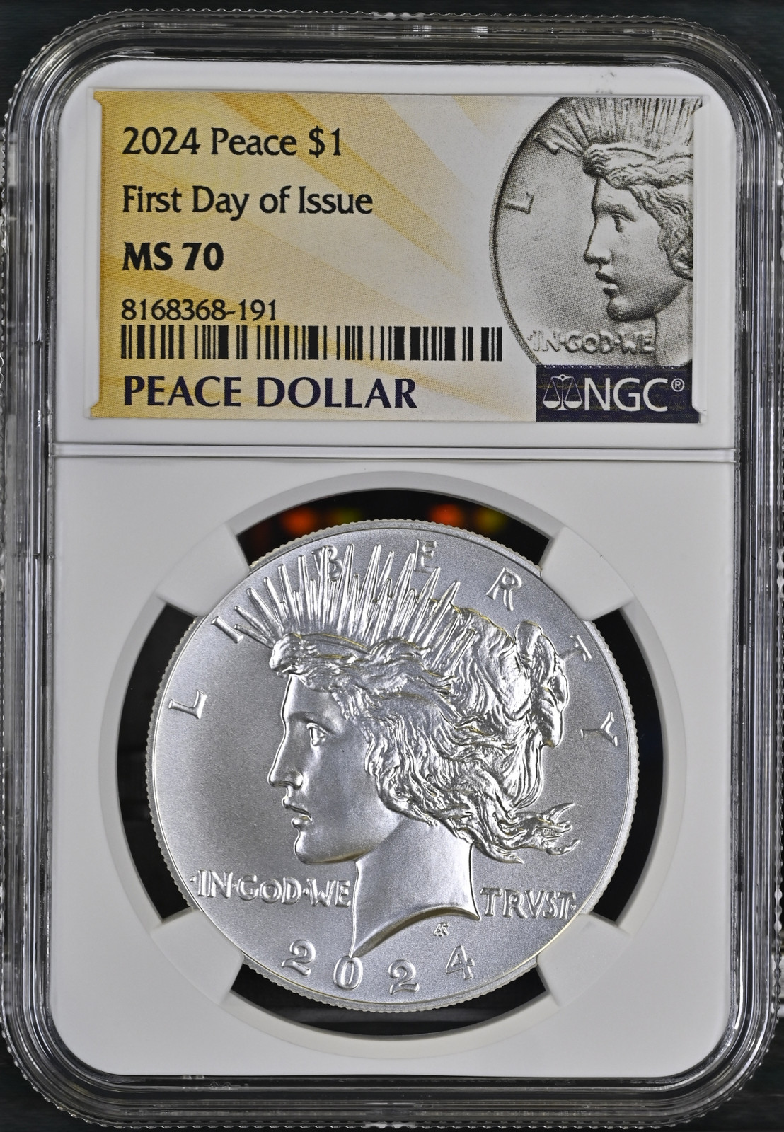 2024 Modern Peace Dollar NGC MS-70 First Day of Issue