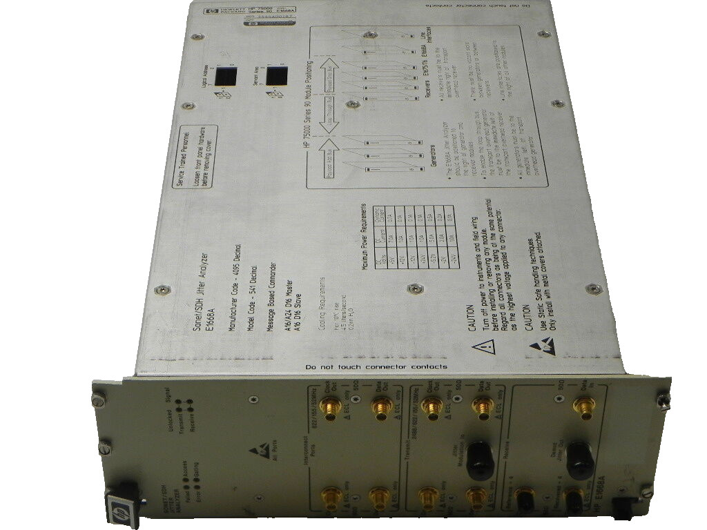 Agilent Keysight E1668A Sonet/SDH Jitter Analyzer, 2.4 Gb/s, VXI Module
