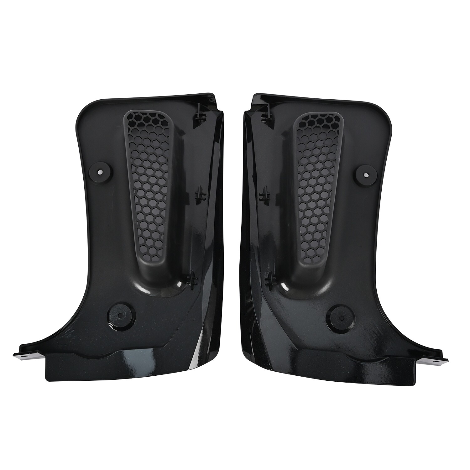 1 Set Gloss Black Rock Guards Extended Splash Mud Guard Flap For Corvette C8 Z06
