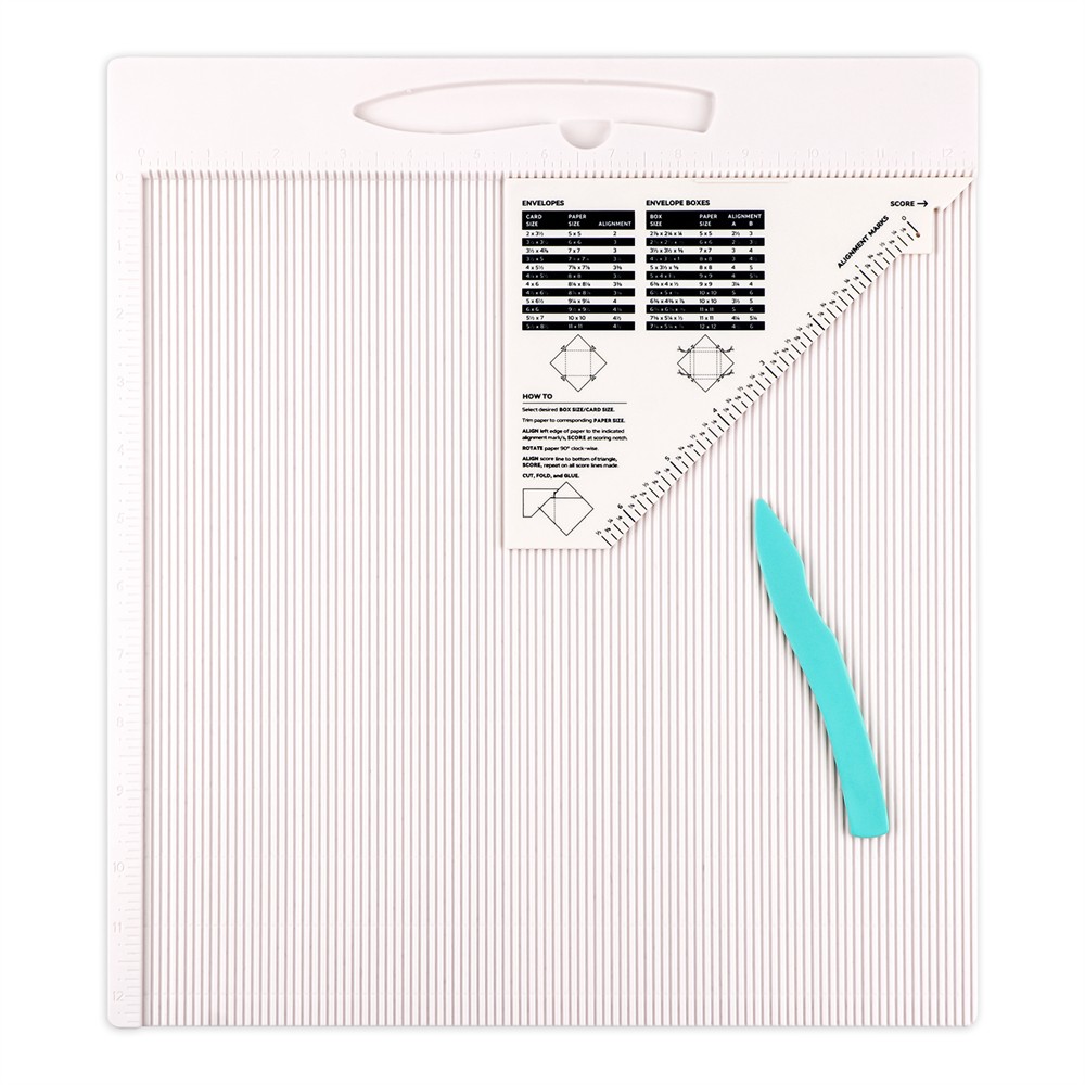 12x12" Multi-Purpose Scoring Board Envelope Gift Box Maker Scoring Tools
