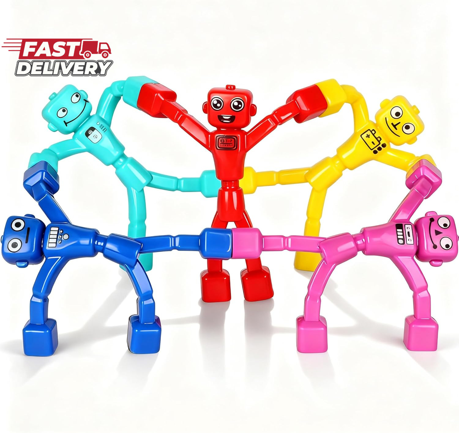 Magnetic Robot Men Travel Toys, Magnetic People Sensory Fidget Toys for Toddlers