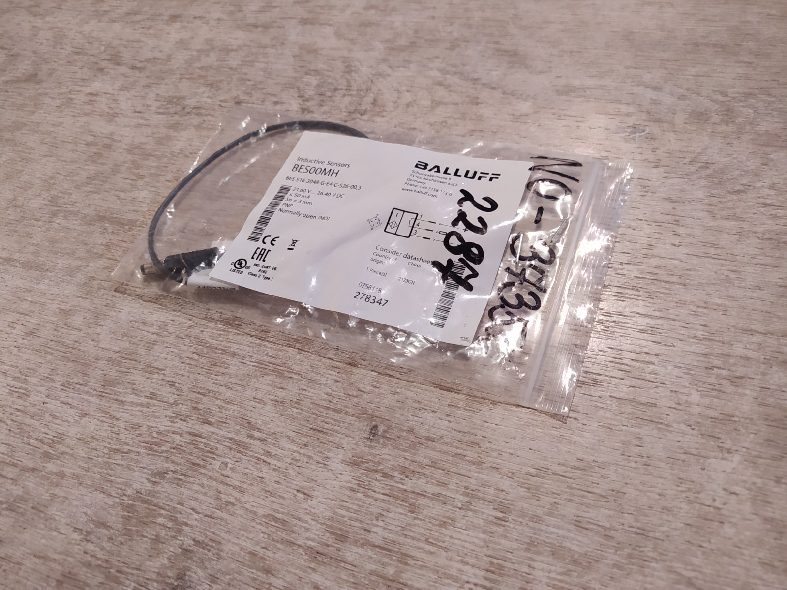 BALLUFF BES00MH INDUCTIVE SENSOR [NEW]