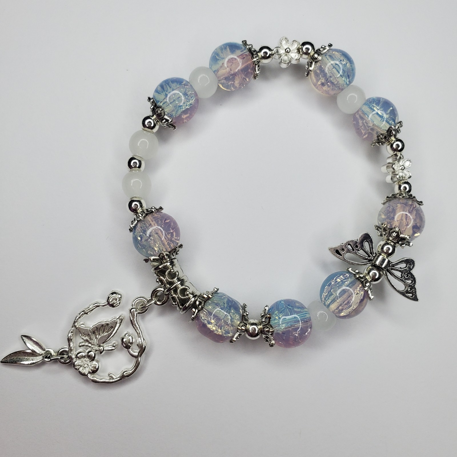 Hand crafted artisan unique gemstone bracelet
