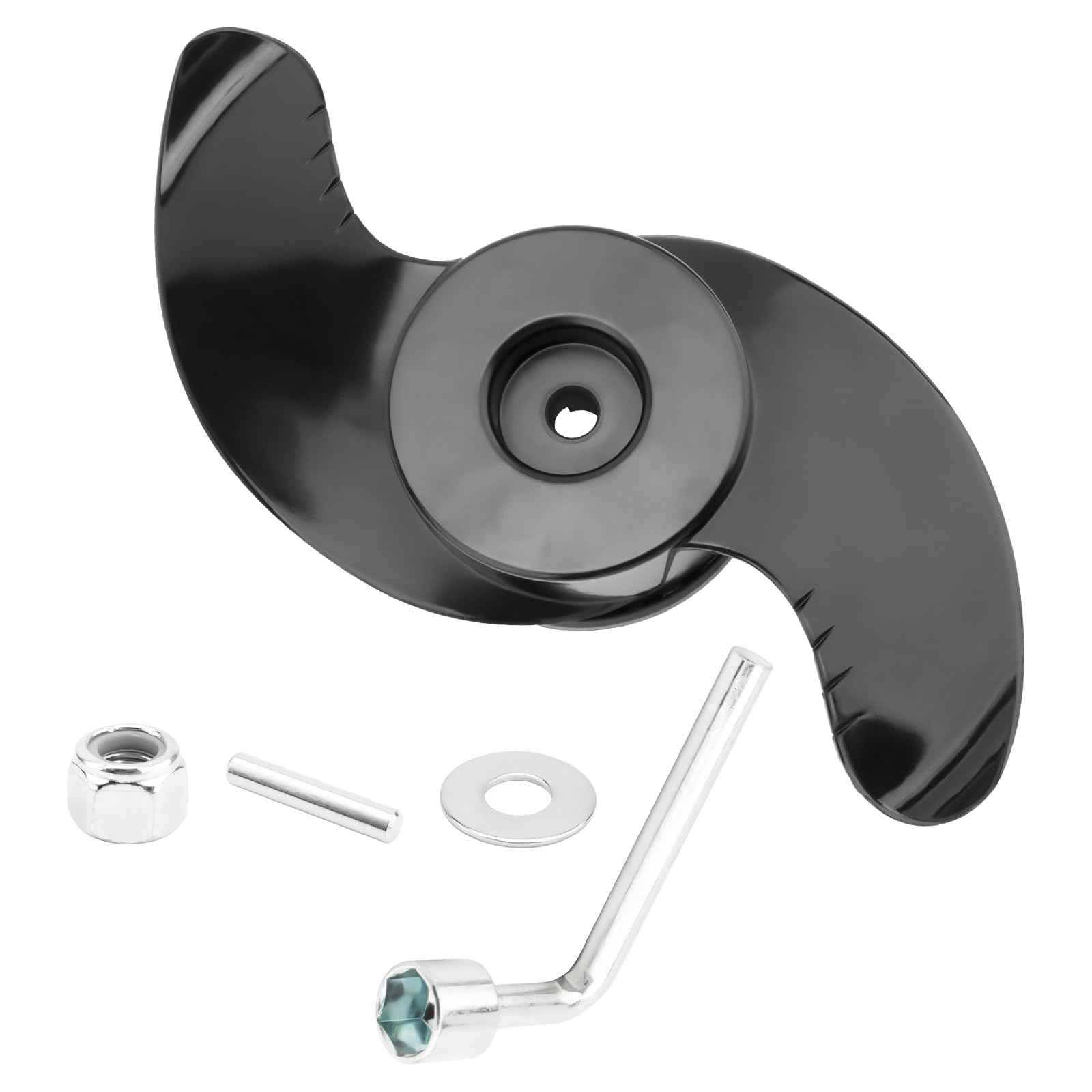 For Minn Kota MKP-33 Weedless Wedge 2 Prop Compatible with 4" Black