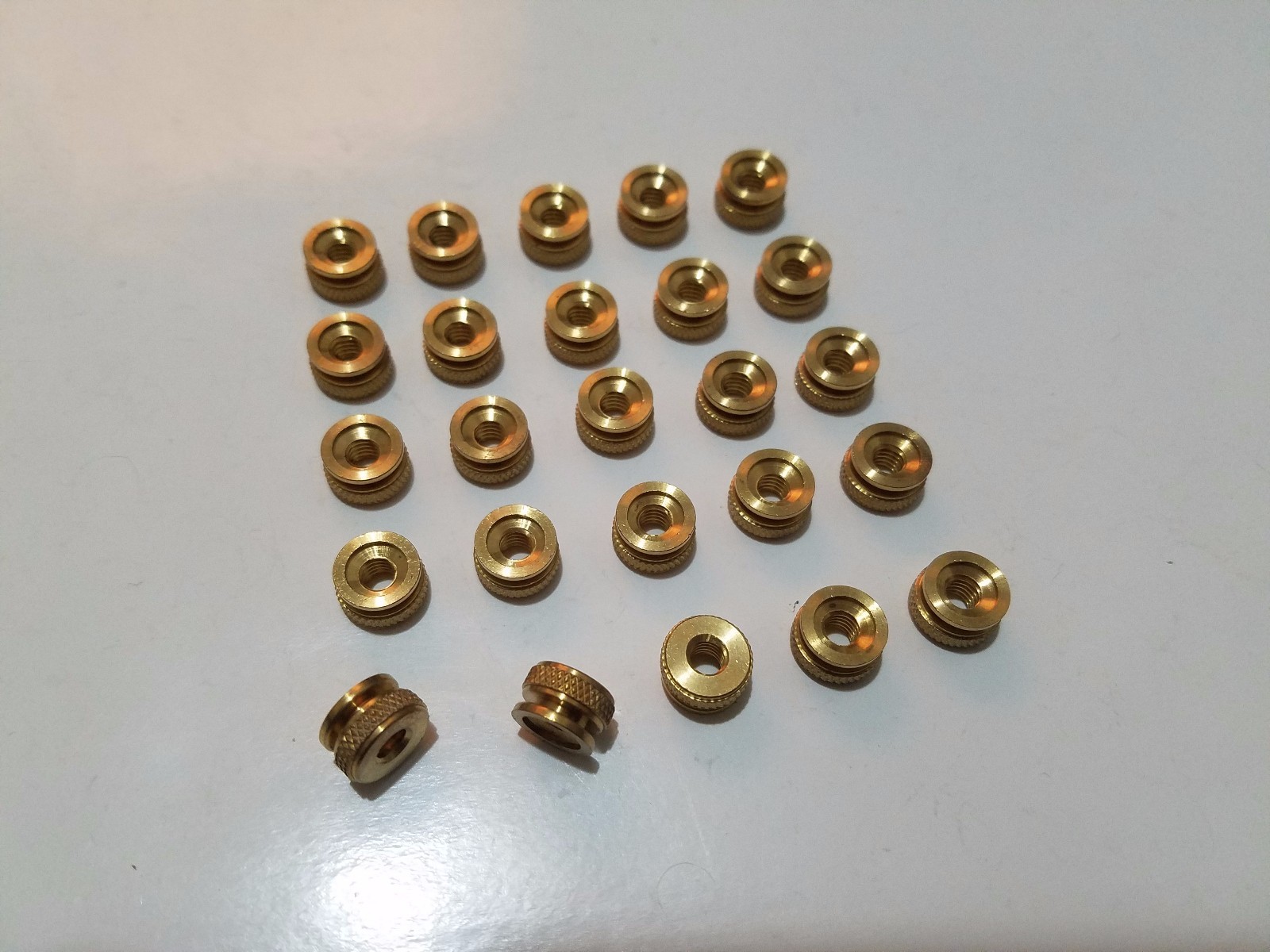 25 8/32 8-32 Old Style Replacement Brass Thumb Nuts Spark Plug