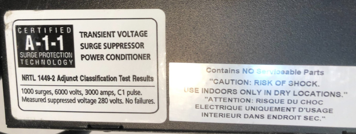 SURGEX ICE TRUE SERIESMODE STUDIO SURGE SUPRESSOR POWER CONDITIONER