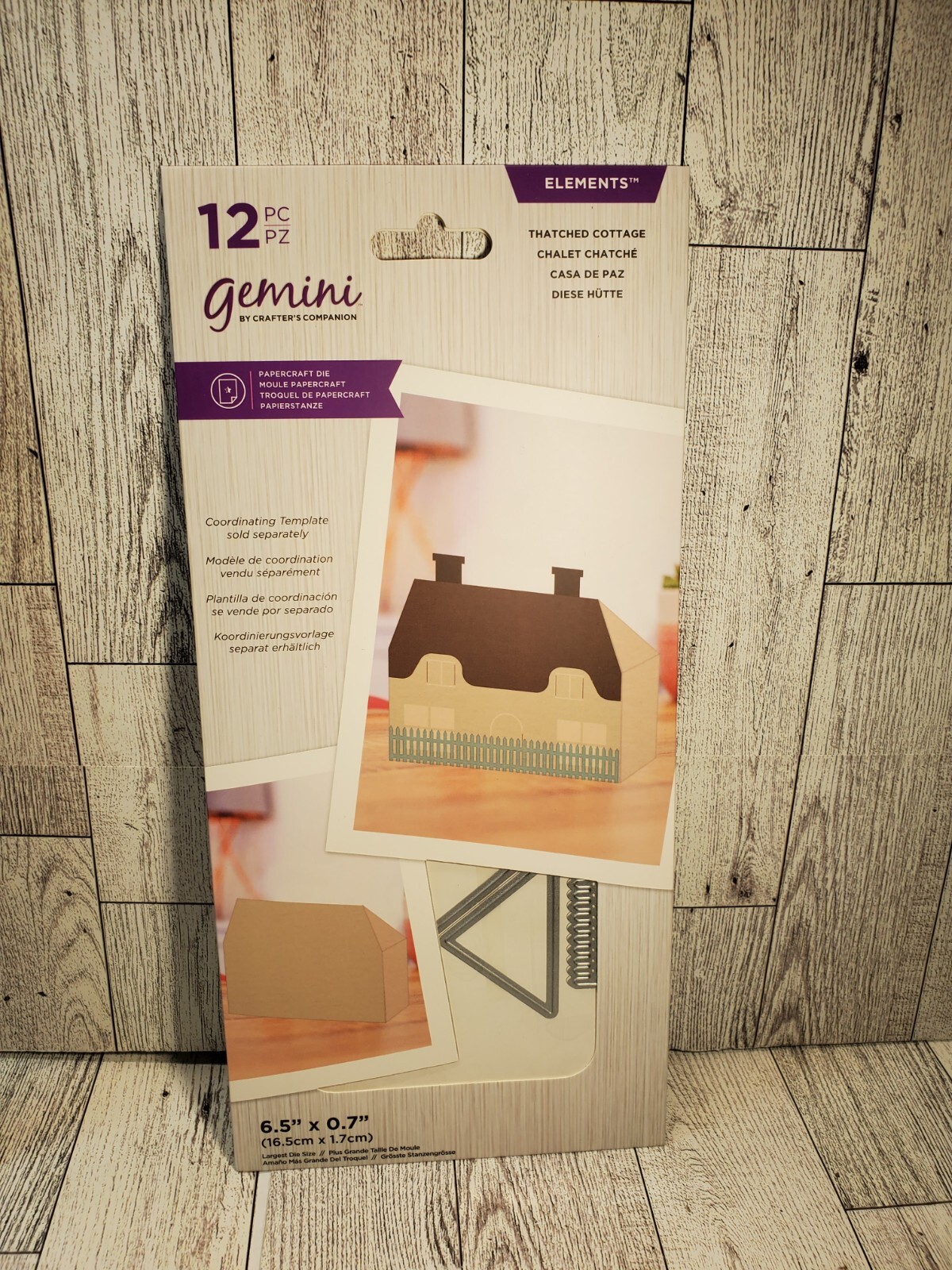 CCH3 Crafters Companion Thatched Cottage Elements 12pc Die Set New
