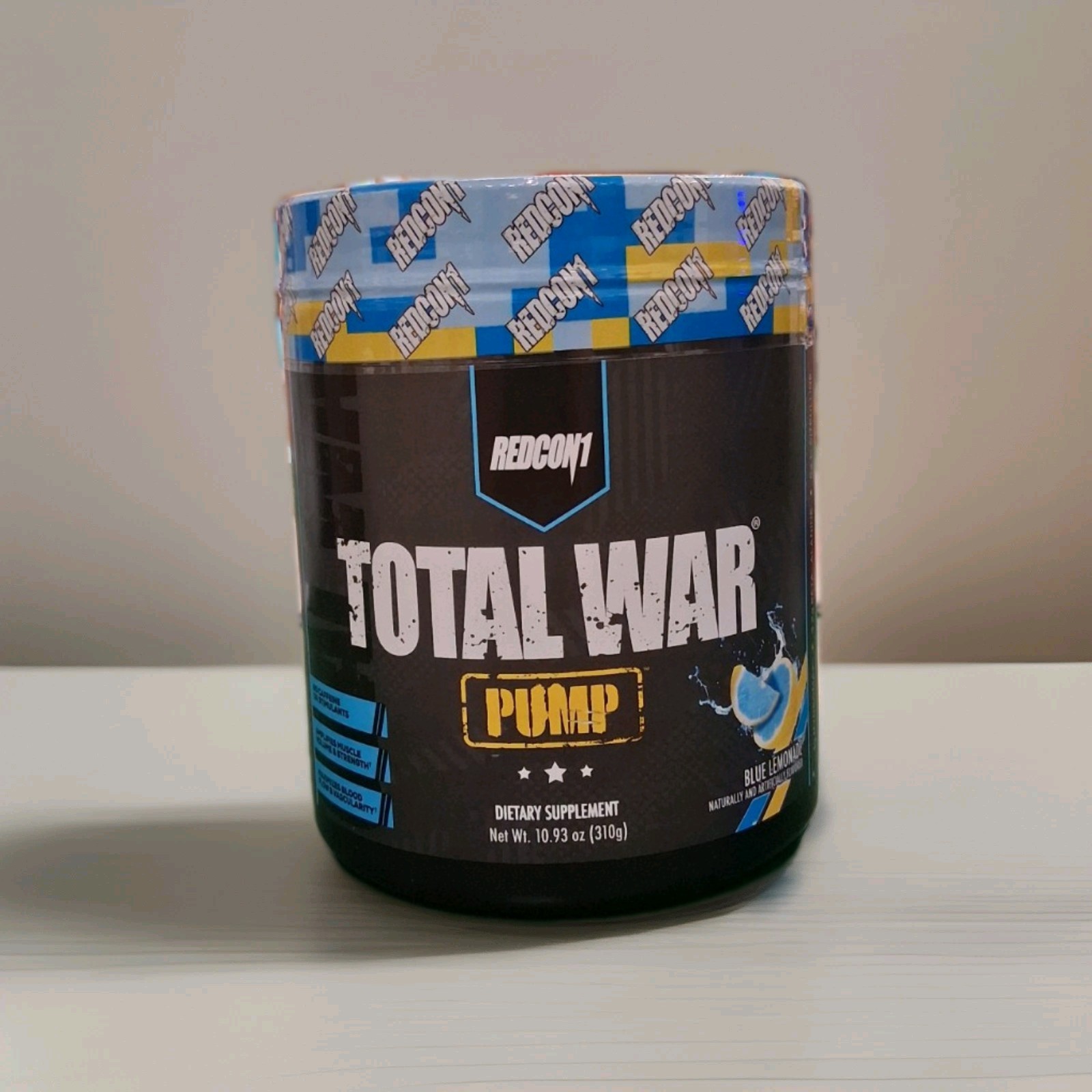 REDCON1 - TOTAL WAR PUMP STIM FREE PRE WORKOUT - BLUE LEMONADE (40 SERVING)