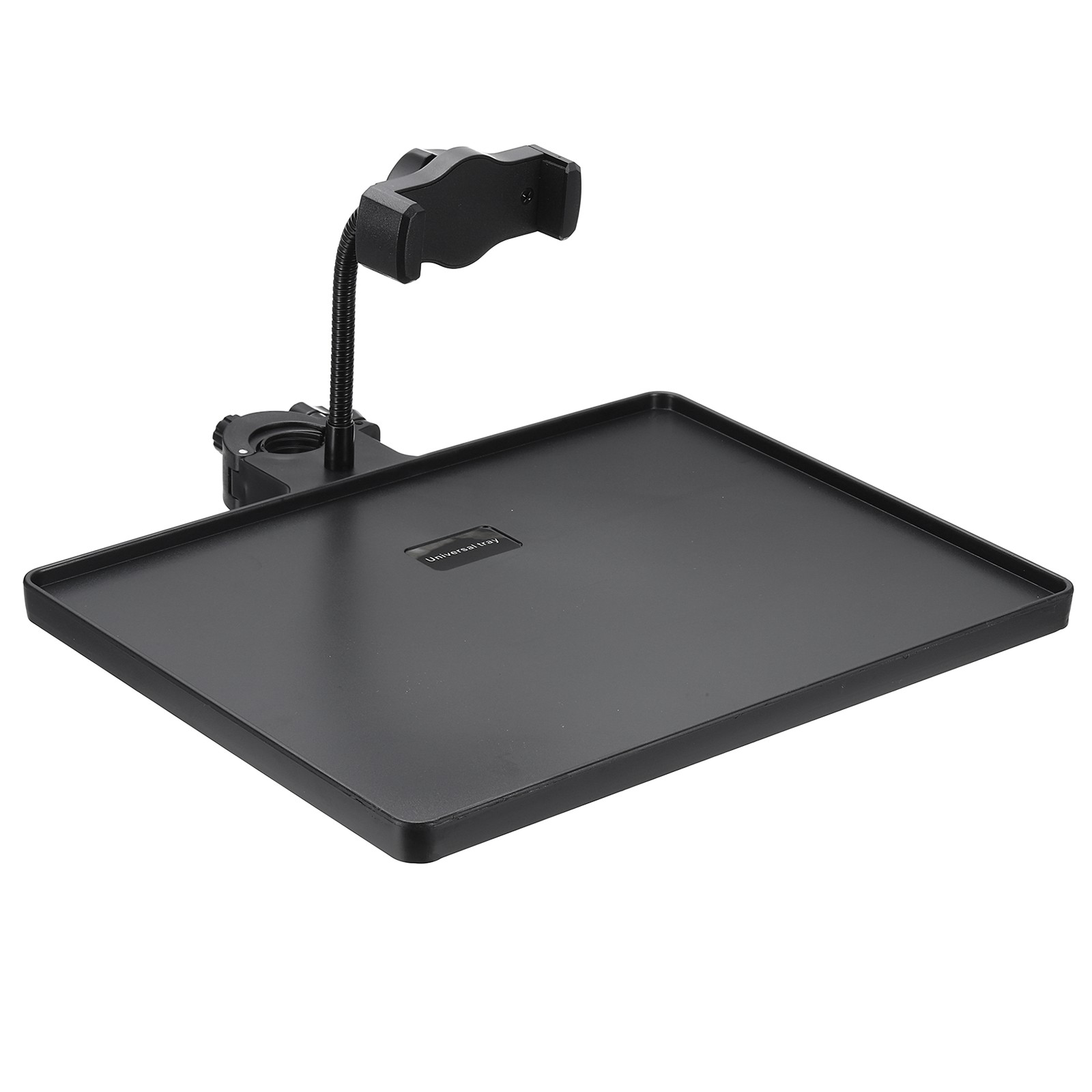 Microphone Stand Tray 10.6x8.1in Microphone Stand Plastic Tray Black