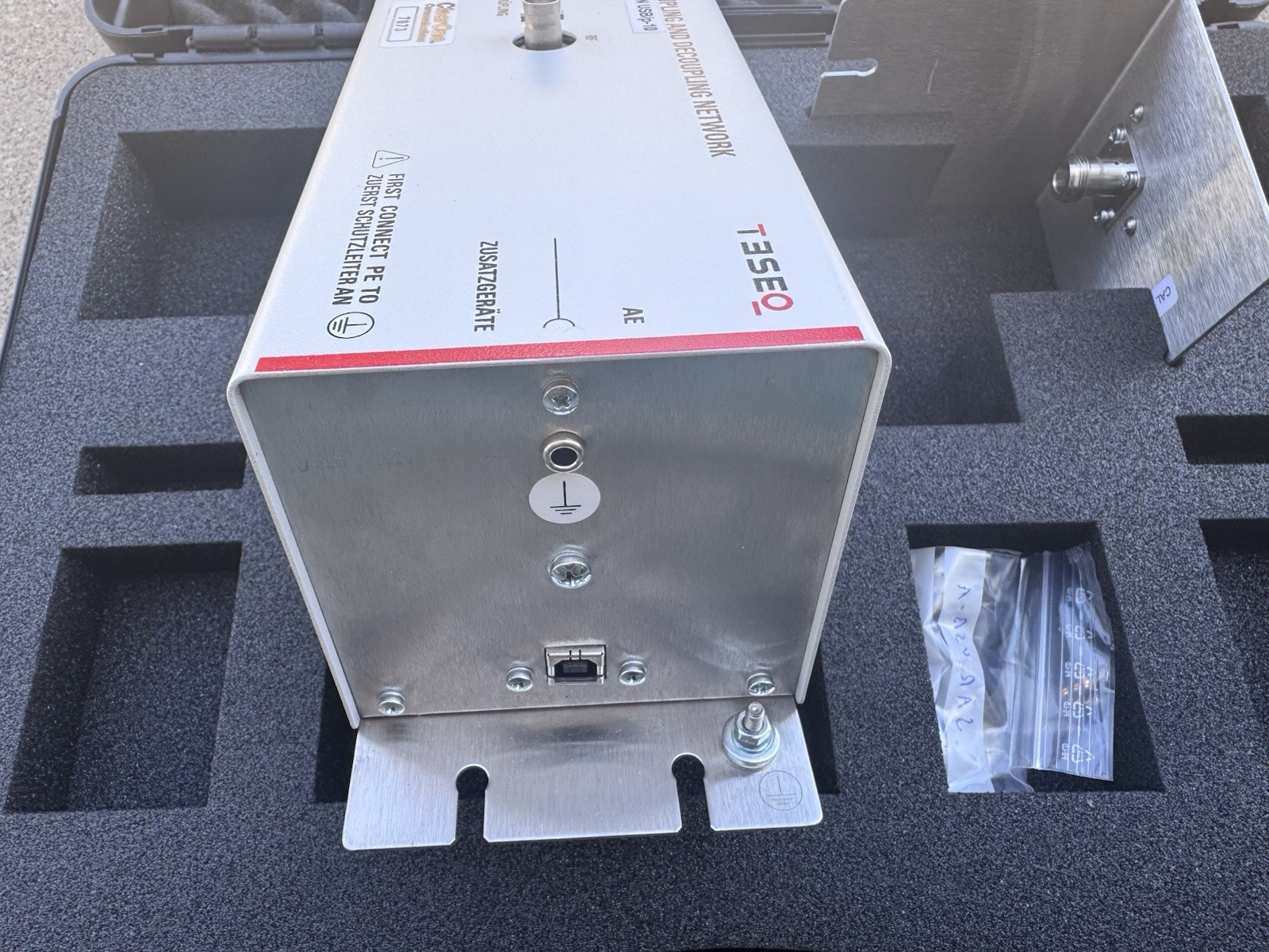 TESEQ CDN USB/p-10 Coupling Decoupling Network EMC Test Unit + Case Cal Adapter