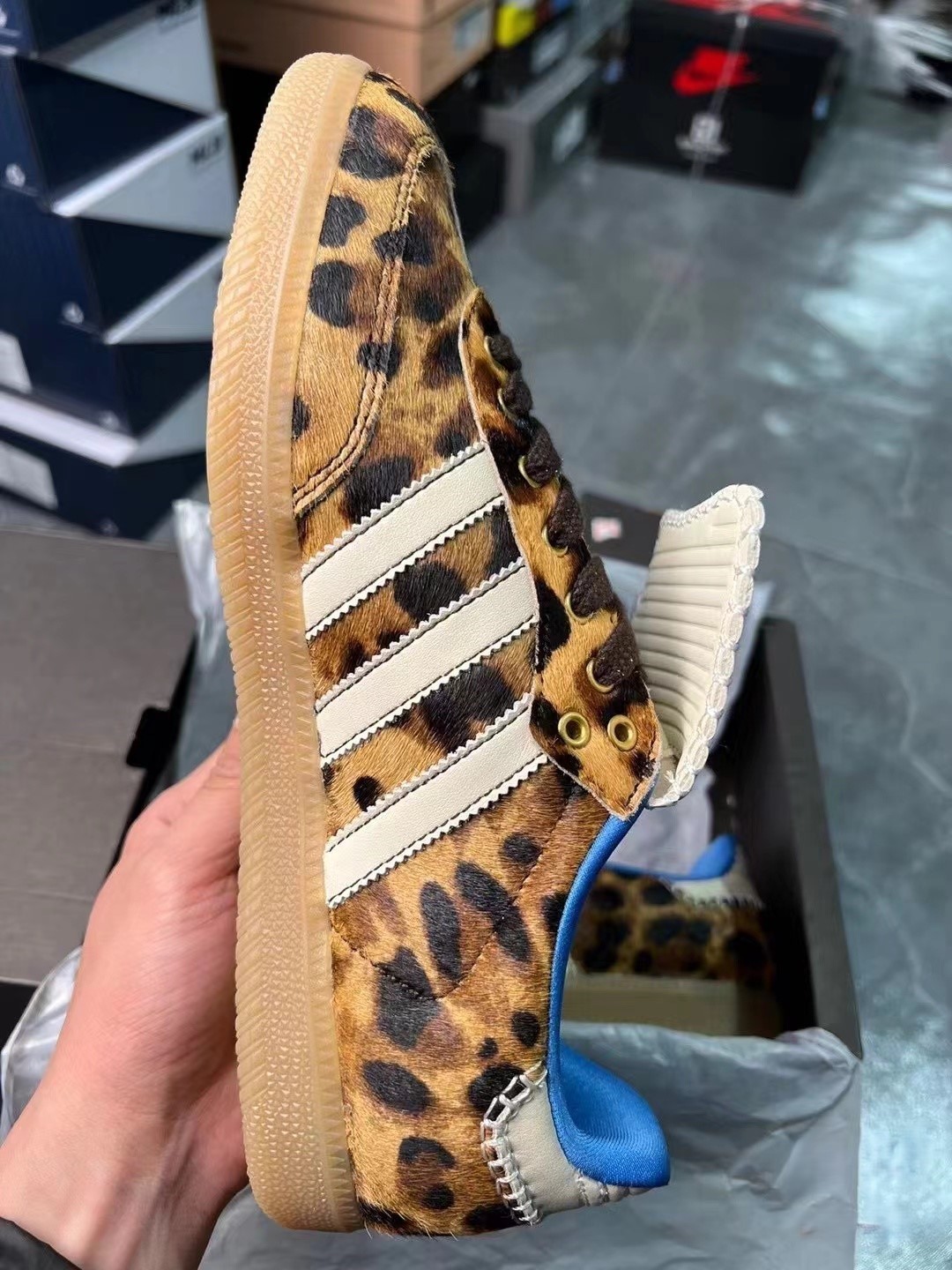 adida s Samba Pony Wales Bonner Leopard - IE0578 - NEW WITH BOX