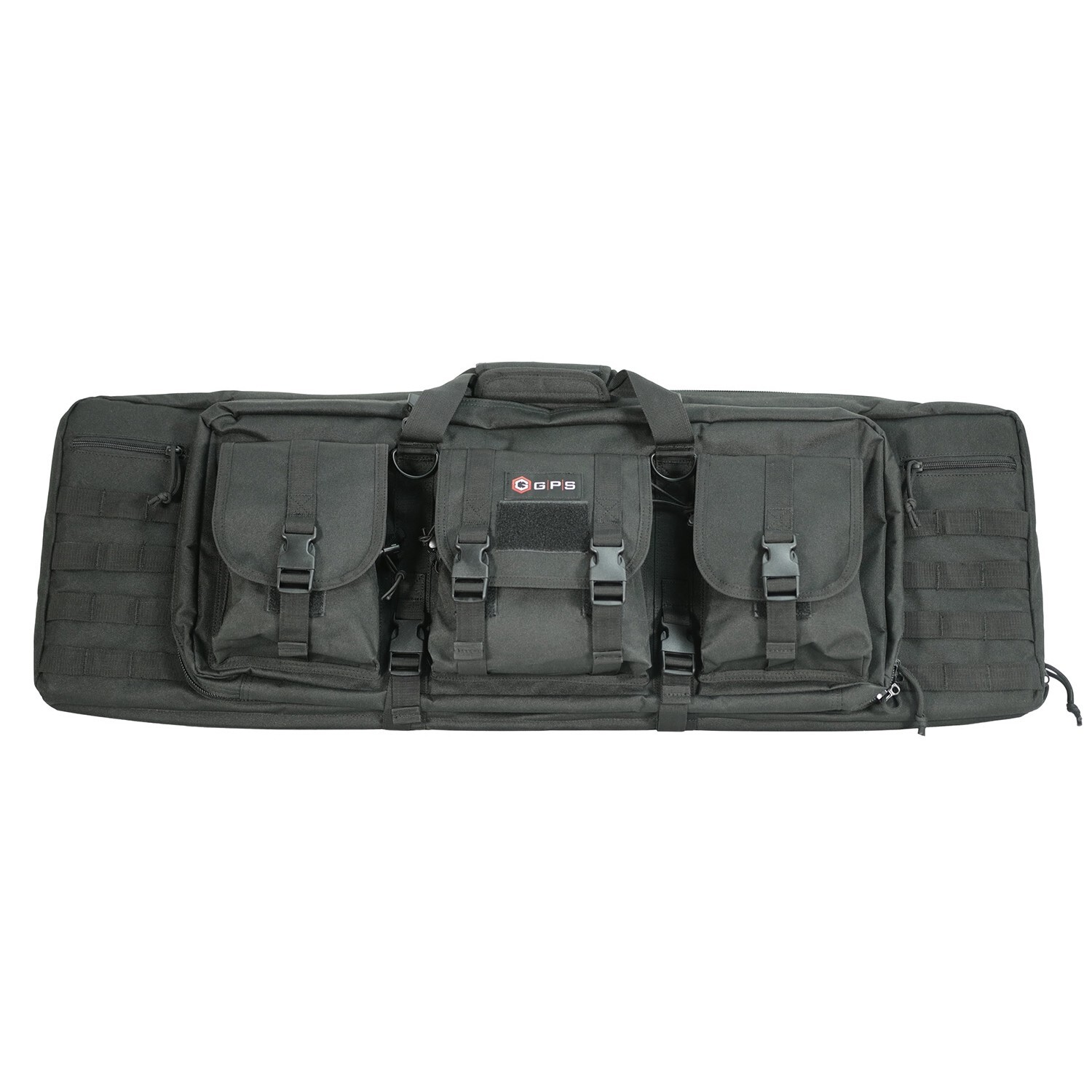GPS Double Rifle/Pistol Padded Range Travel Storage Case 36", Black #GPS-DRC36