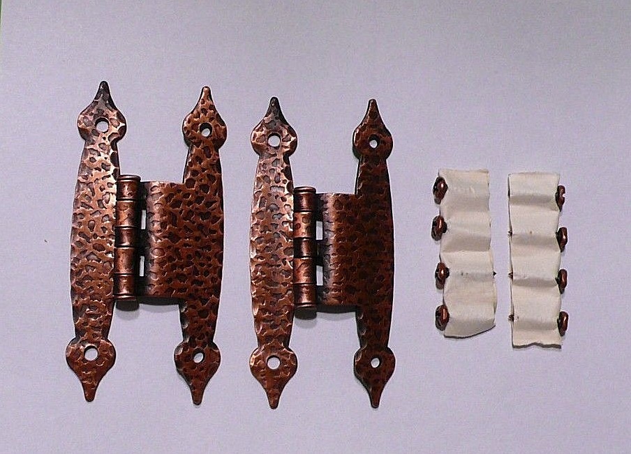 Set of 2 AMEROCK BP 1620 AC hammed copper in sealed package /eight copper screws