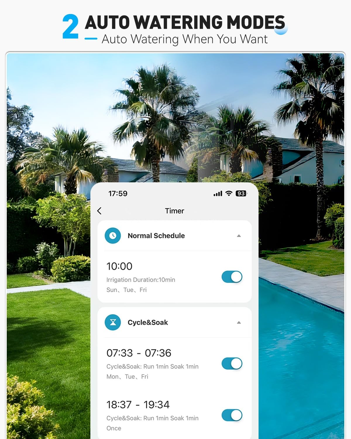 RAINPOINT Bluetooth Water Timer, Sprinkler Timer for Garden Hose, Smart...