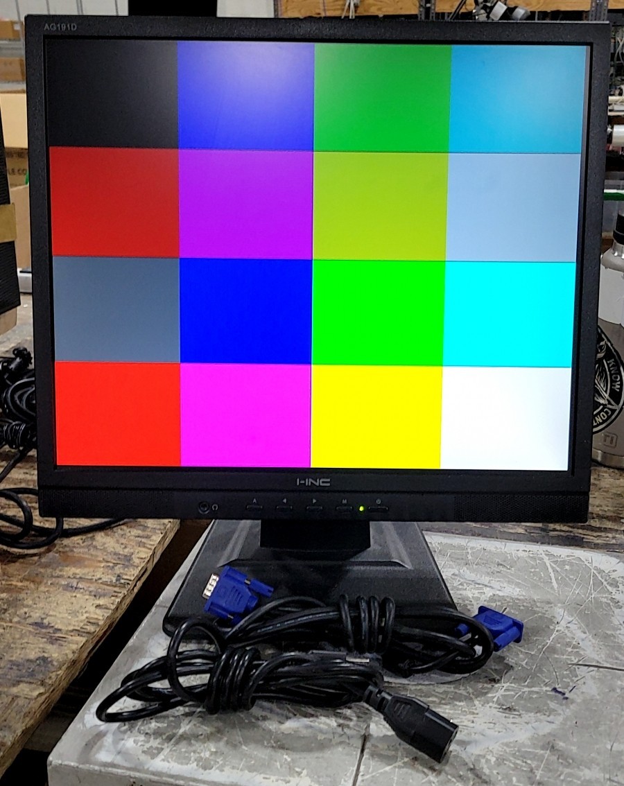 I-Inc HSG1015 AG191D 19" LCD Monitor DVI VGA GRADE B SEE NOTES