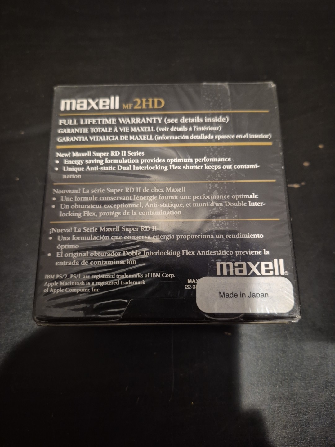 Maxwell MF2HD High Density Disk 3.5” Floppy IBM Formatted, 10 Pieces NEW SEALED