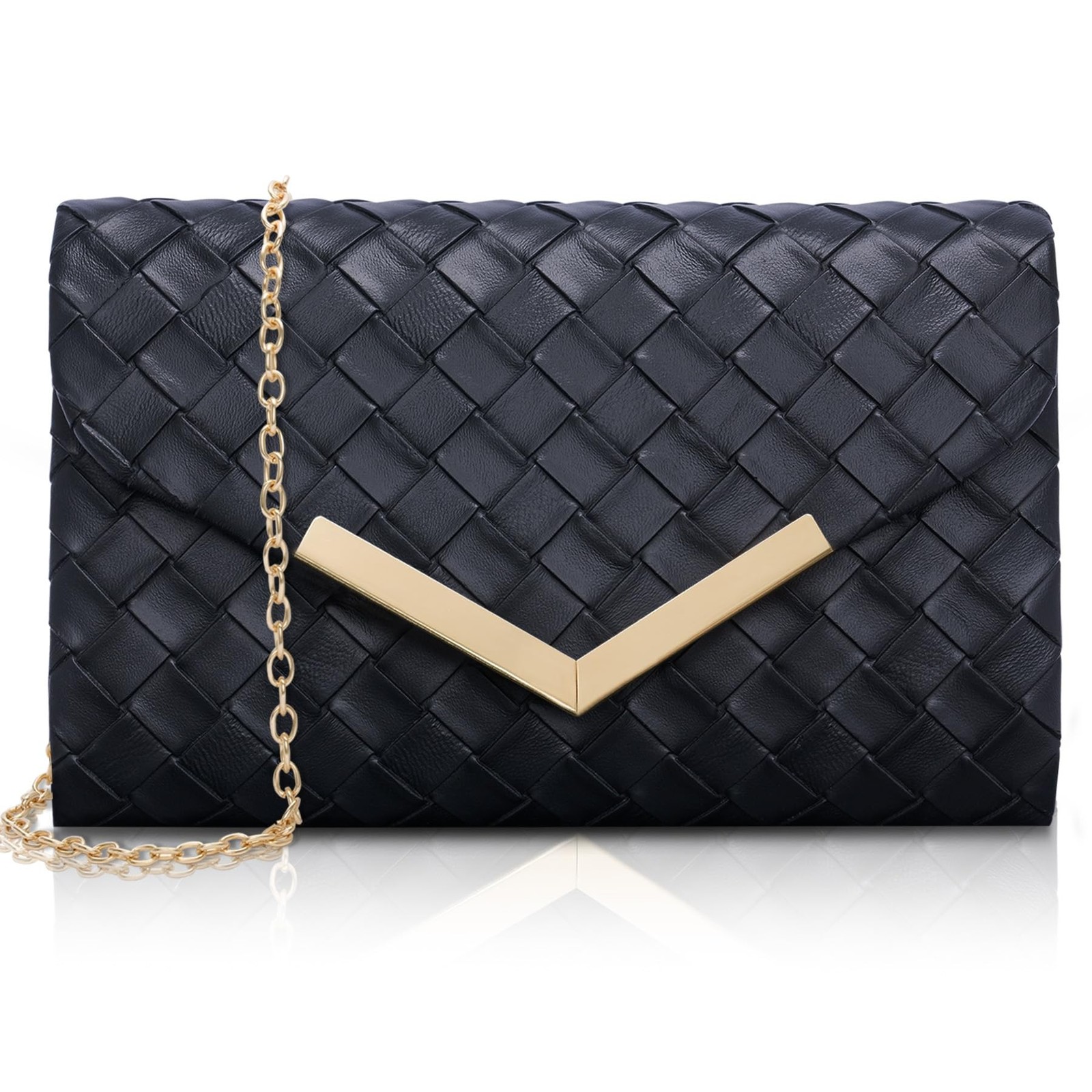 Larcenciel Clutch Purse for Women, Trendy Envelope Evening Handbag Party Bag ...