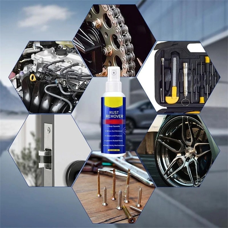 3X Wangle Rust Remover,Anti-Rust Lubricant Spray & Rust Remover Easy Application