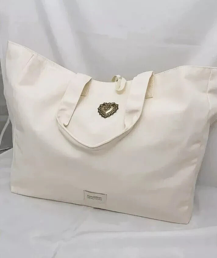 Dolce&Gabbana D&G Devotion /Tote Bag /Fabric/Beige