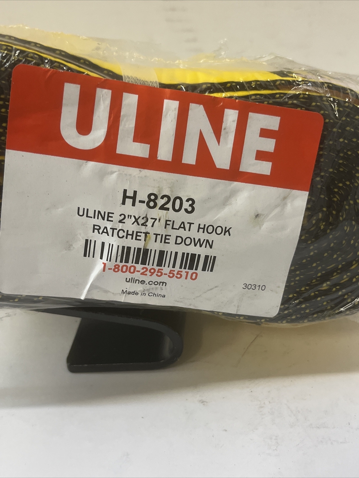 ULINE H-8203 2”x27’ Flat Hook Ratchet Tie Down