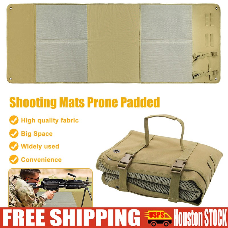 Portable Shooting Mat Tactical Prone Padded Roll Up Waterproof Foldable Hunting
