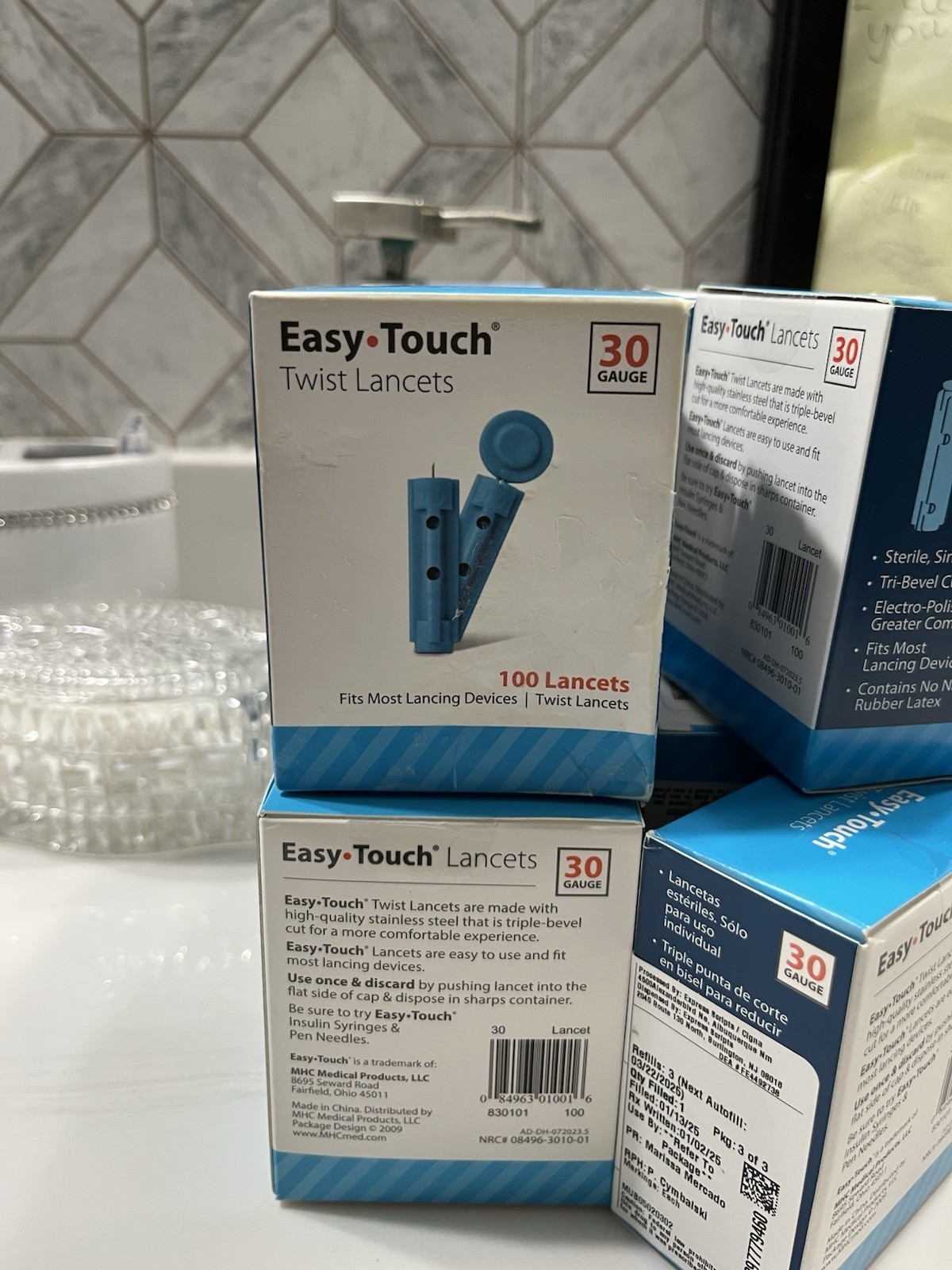 Easy Touch 30 Gauge Twist Top Lancets 100 Count