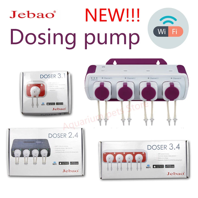 Jebao Water Pump Filter Auto Dosing Automatic Marine Reef Doser 3.1 3.4 MD4.4