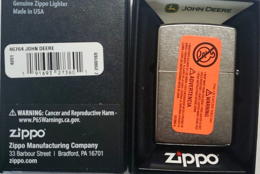 Zippo Lighter John Deere 46764/ #35N