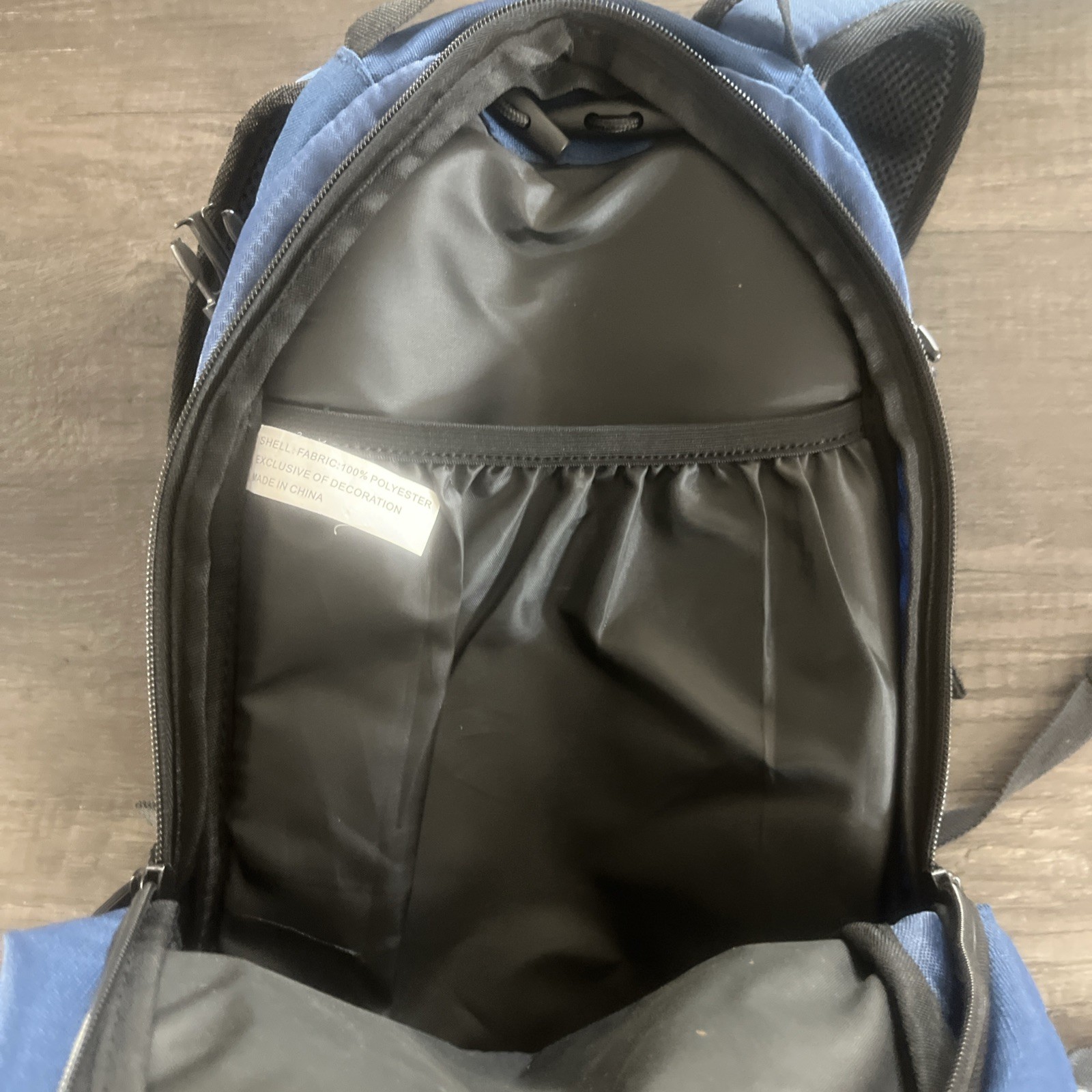 Quest Hydration Hiking Backpack Blue w/ Water Bladder Trail Day Pack Camping EUC