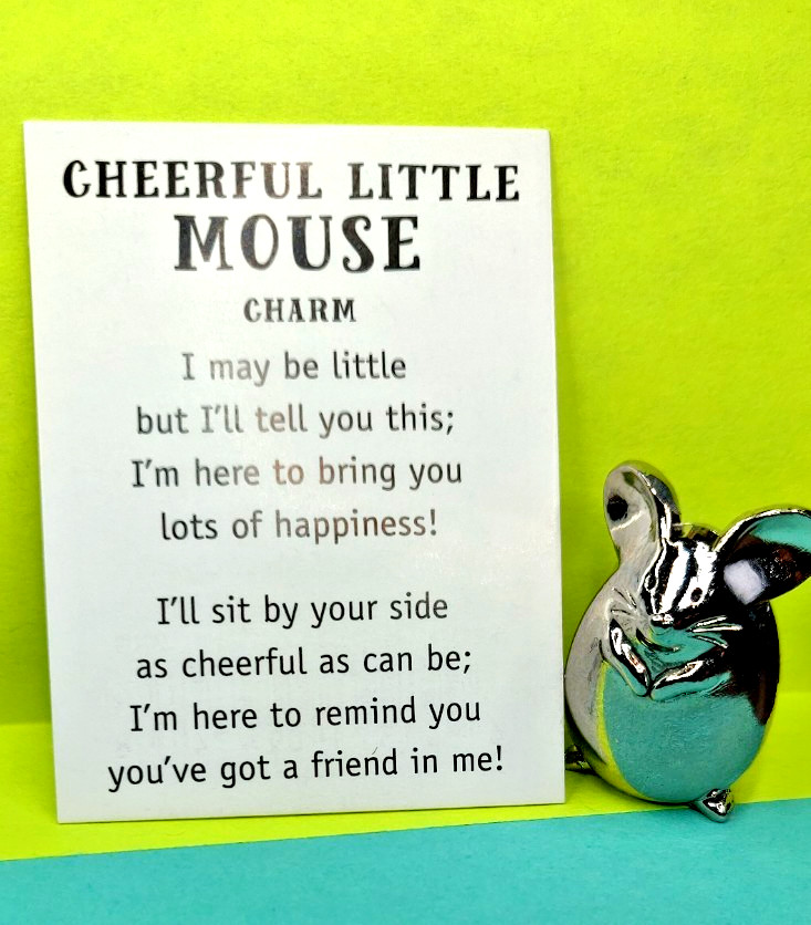 Cheerful Little Mouse Charm for the Metal Geek in all of us!