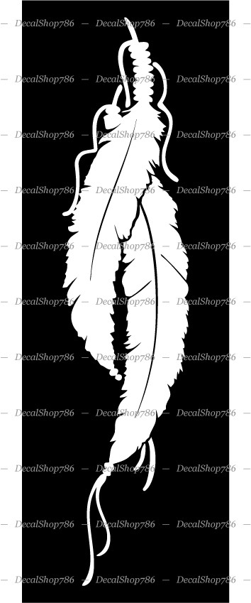 Native American Feathers - Cars/SUV's/Trucks Vinyl Die-Cut Peel N' Stick Decals