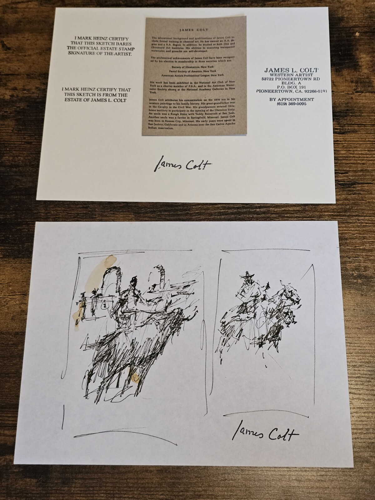 James Colt Western Cowboys Sketching (119)