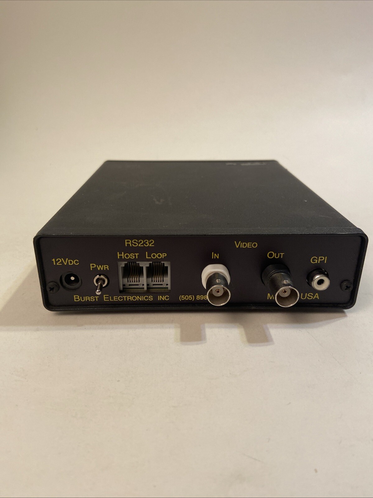 Burst Electronics LG-1 Plus Digital Logo Generator No Power Supply RS232