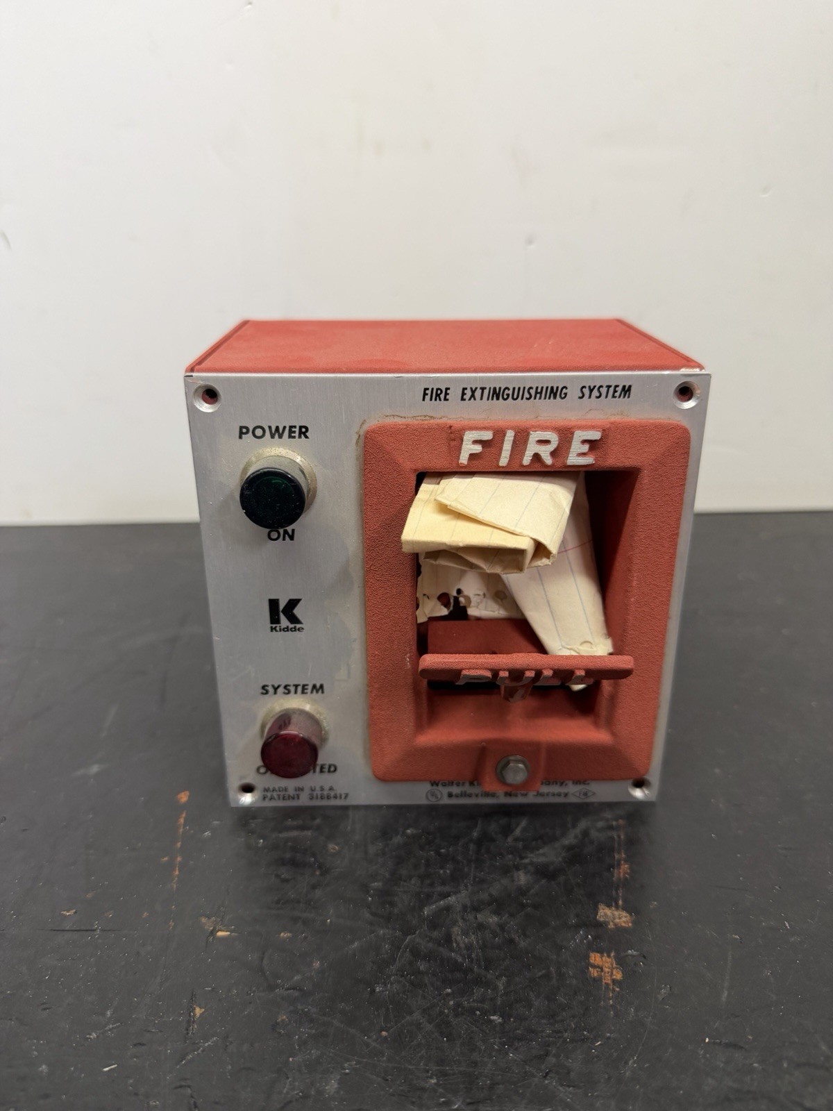 Vintage Kidde manual pull station Iron Box Rs-48