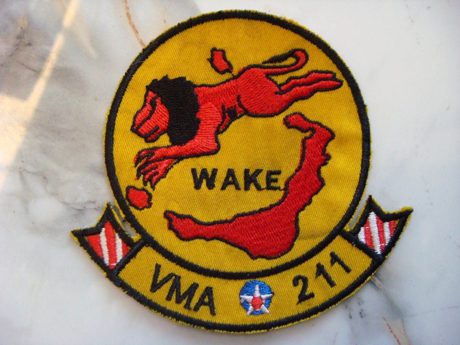 USMC MARINE ATTACK SQ  VMA-211 WAKE ,  VIETNAM WAR PATCH