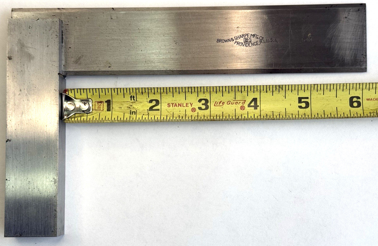 BROWN & SHARPE No.542 BEVEL EDGE SQUARE 6”