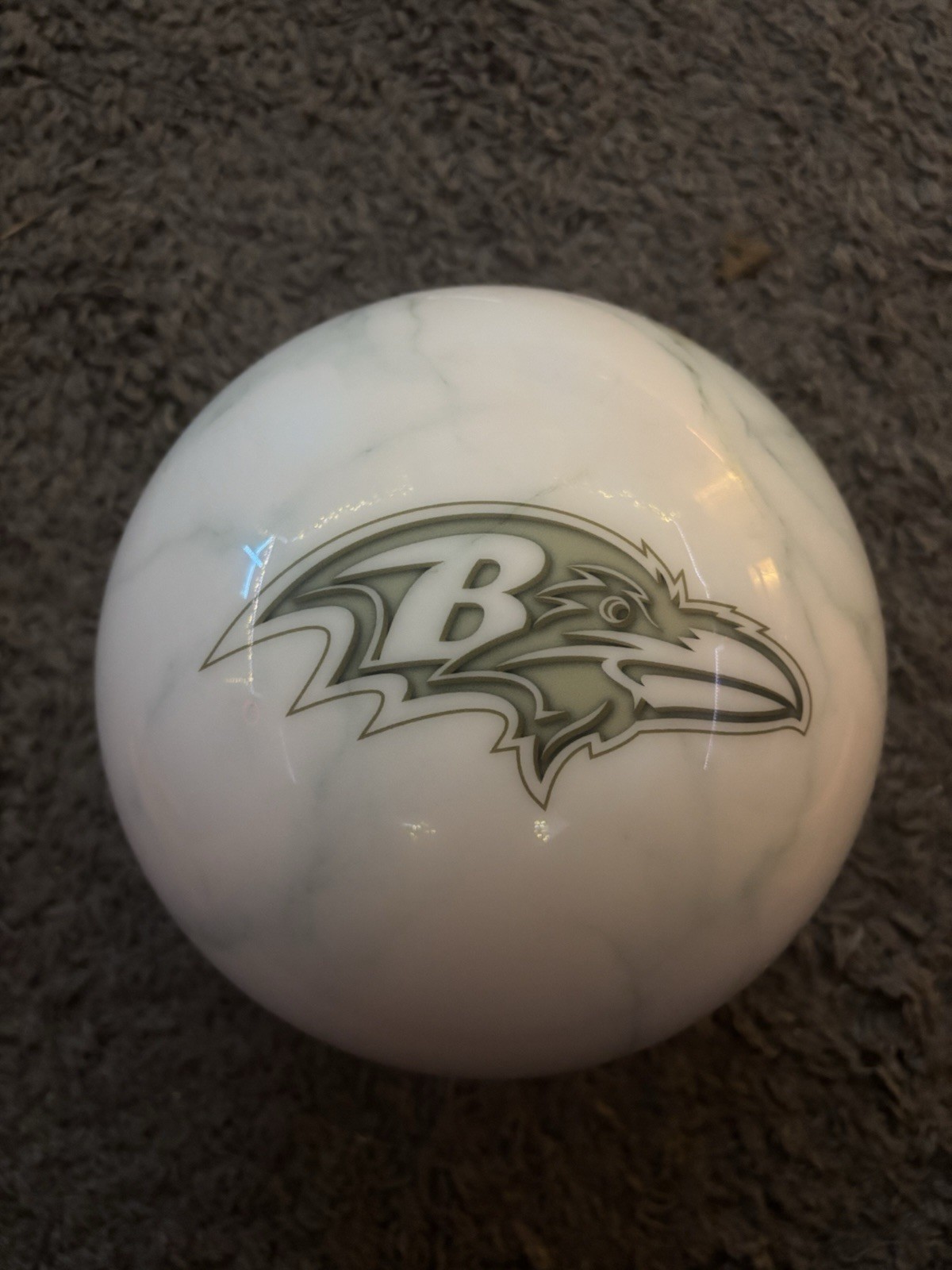 New Undrilled 15# OTB NFL Baltimore Ravens Bowling Ball No Box