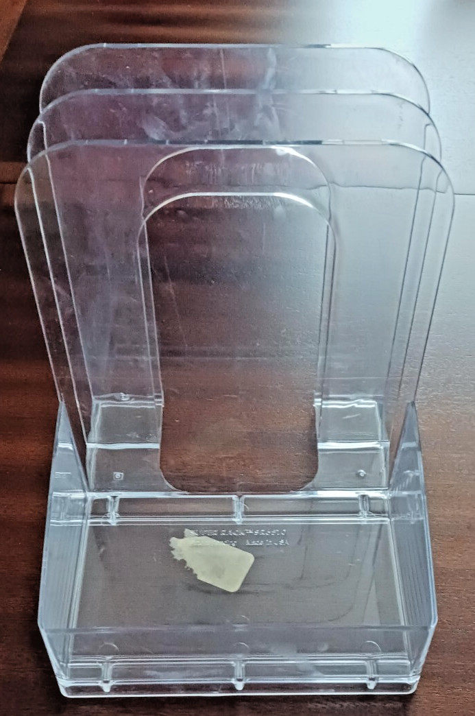 Small Acrylic Holder, Desktop Organization and File Holder