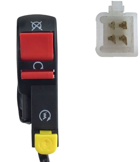 TAOTAO DB20 LEFT Kill Start SWITCH 110cc DIRT PIT BIKE 4 Wires 1 Plug Connector