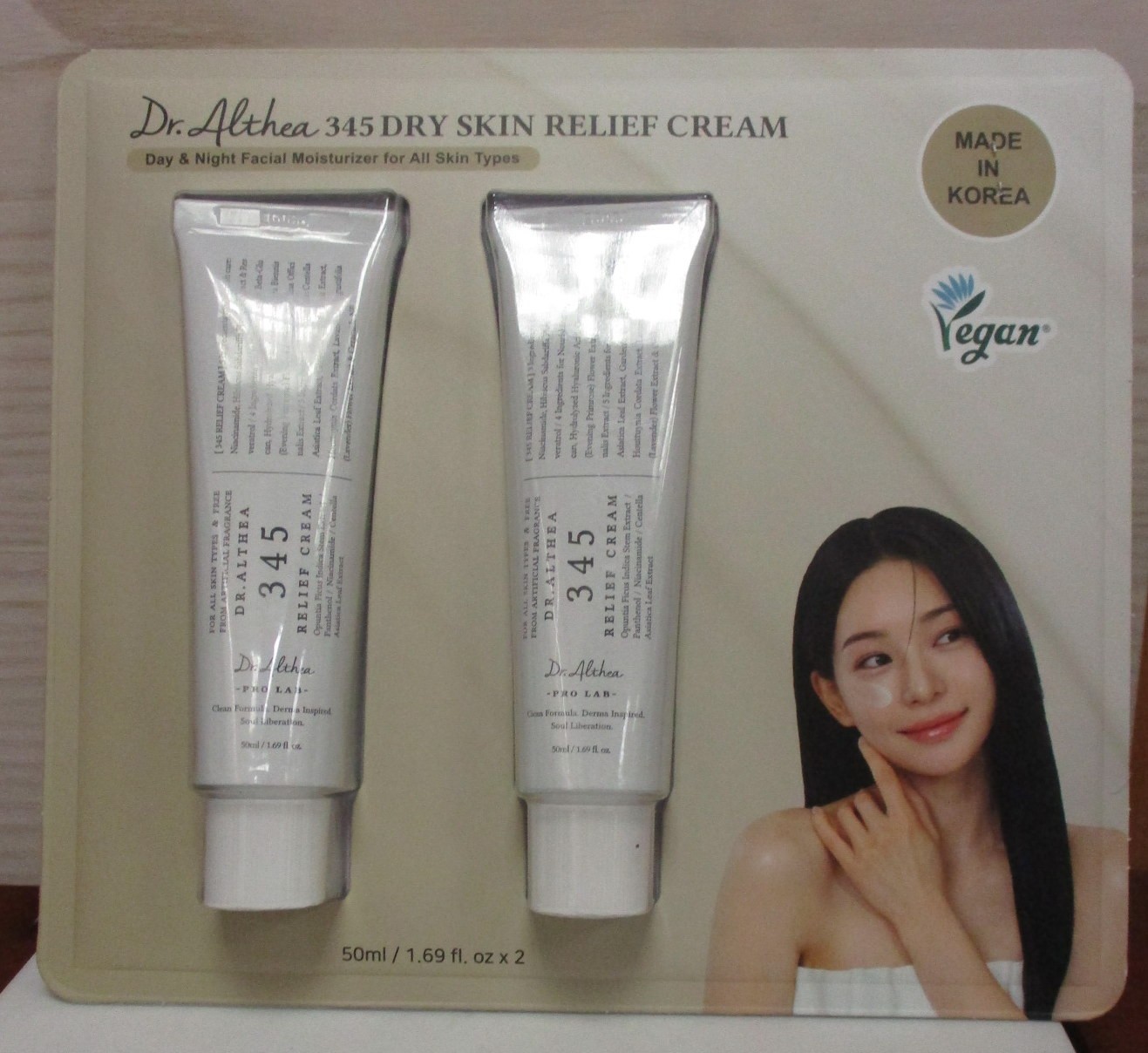 Dr. Althea 345 Relief Cream All Skin Types 50ml 1.69 fl oz 2 Pack
